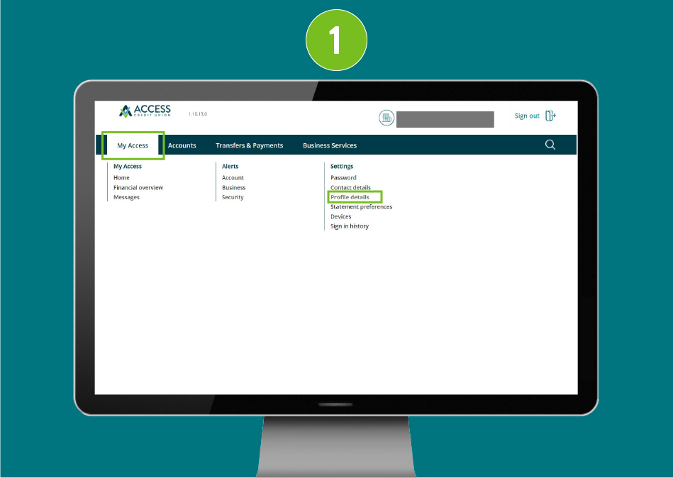 Website page in a desktop browser, focused on the “My Access” tab and the Profile Details section.