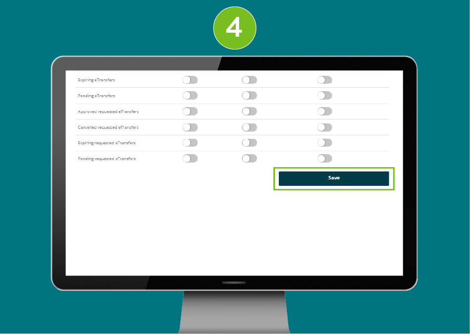 Screenshot of a website's desktop view with focus on the 'Save' button.